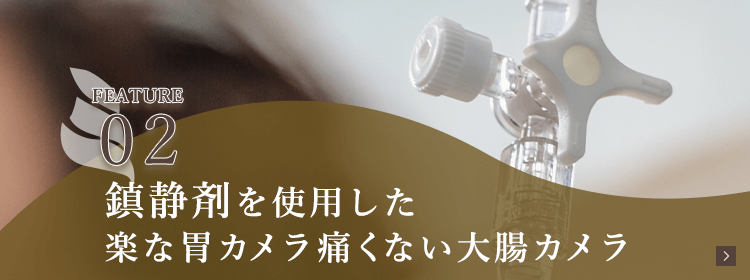 鎮静剤を使用した楽な胃カメラ痛くない大腸カメラ